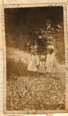 Young girls and possibly Gertrude Stewart
