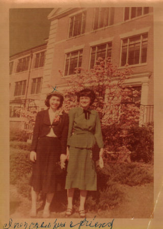 Inez Crawford and her friend