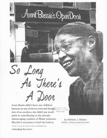 Aunt Bessie's Open Door: So Long As There's A Door