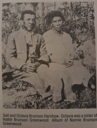 A photo of Gail with his wife, Octavia Brunson Harshaw.