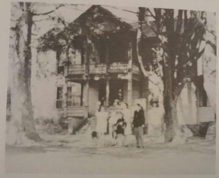 A photo of the Crawford home from the Macon County Heritage Volume 1 book.